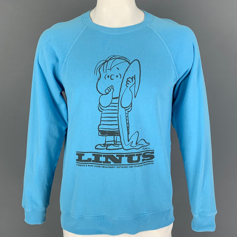 MARC JACOBS x PEANUTS Size M Blue Black Graphic Cotton Crew-Neck Sweatshirt