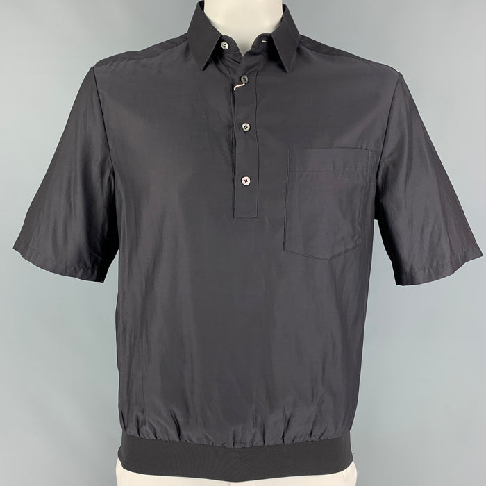MCQ by ALEXANDER MCQUEEN Size XL Charcoal Short Sleeve Shirt
