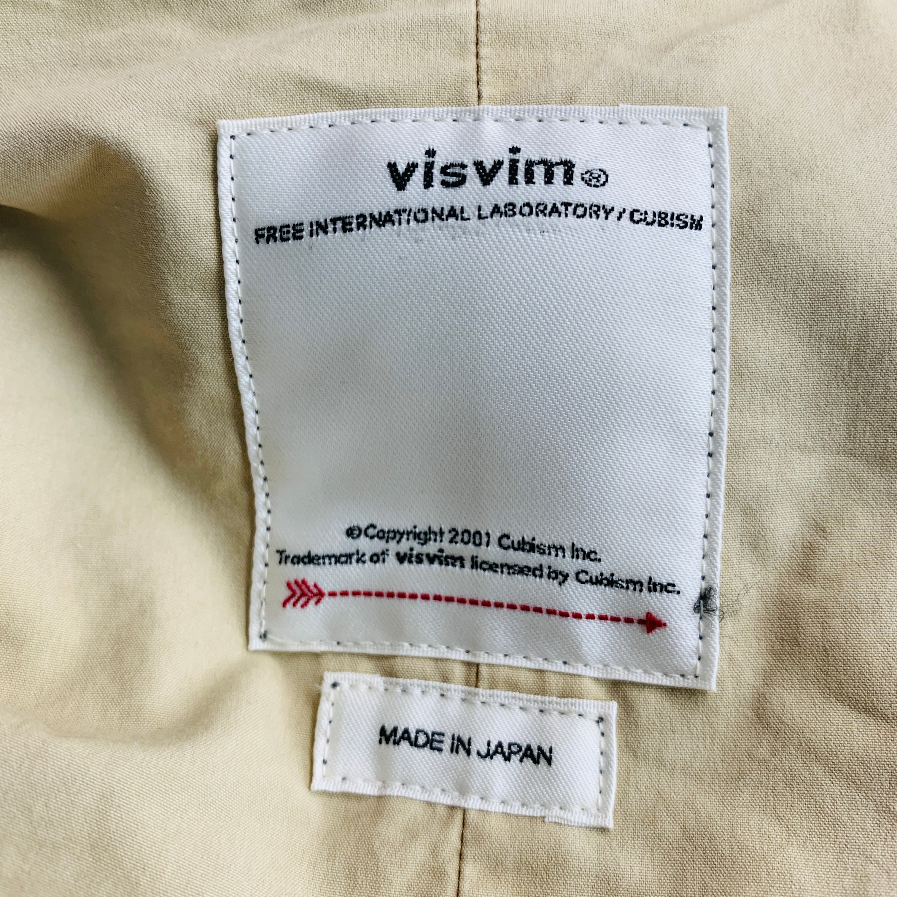 VISVIM Size S -Chamdo Fishtail Parka- Grey Cotton Parka Coat – Sui