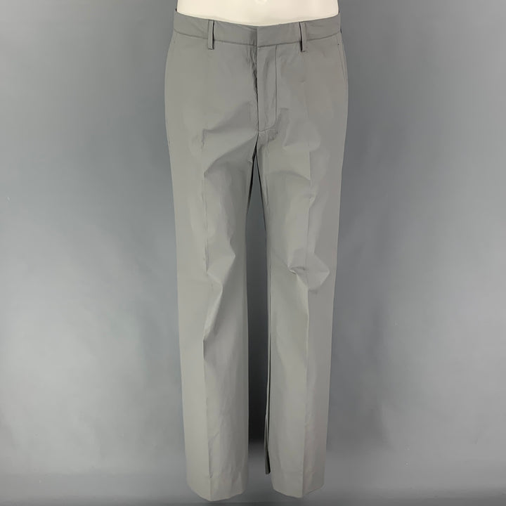CALVIN KLEIN COLLECTION Size 38 Grey Polyurethane Polyester Suit