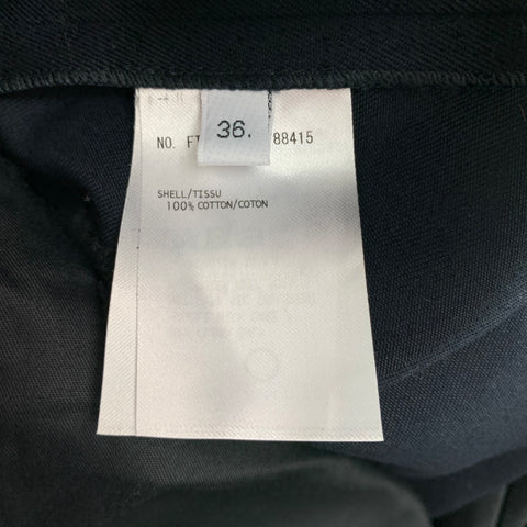 THOM BROWNE Size S Navy Cotton Cropped Casual Pants
