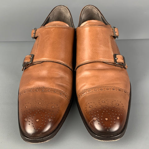 TO BOOT NY Size 9 Brown Perforated Leather Cap Toe Loafers