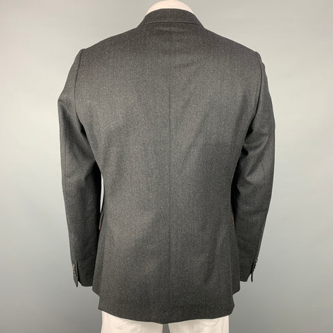 PAUL SMITH Soho Fit Size 44 Regular Charcoal Wool / Cashmere Sport Coat