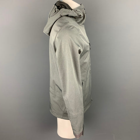 STRAFE Polartec Size S Grey Waterproof Polyester Hooded Jacket