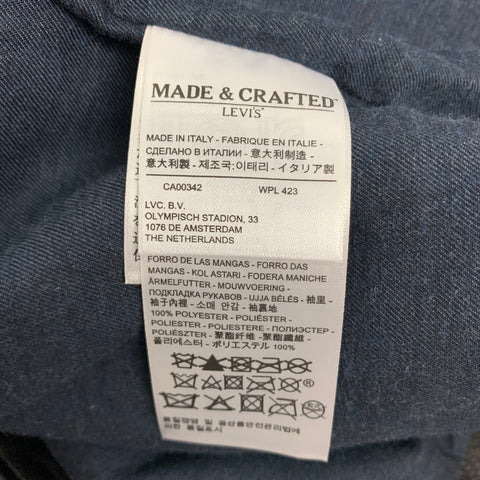 LEVI'S MADE & CRAFTED Size S Black Leather Biker Jacket