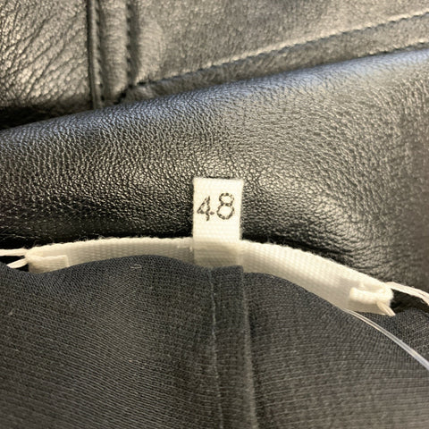 MAISON MARGIELA Taille 32 Pantalon décontracté en polyuréthane uni noir