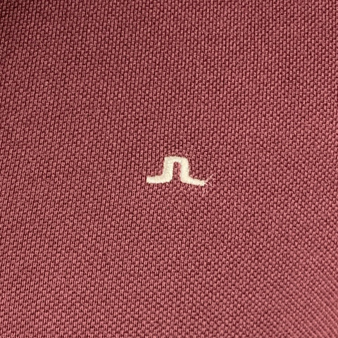 J.LINDEBERG Taille M Polo en coton avec logo bordeaux