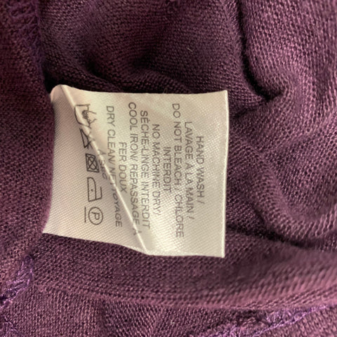 IRO Marvina  Size S Purple Distressed Linen Long Sleeve T-shirt