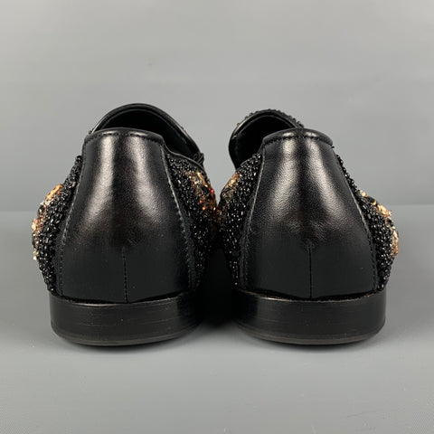 DONALD J PLINER SIGNATURE Size 9.5 Multi-Color Encrusted Leather Slip On Loafers