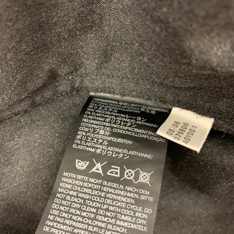 Y-3 Taille M Pantalon décontracté en mélange de polyester gris anthracite avec cordon de serrage