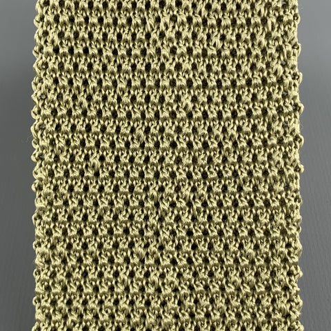 BUDD Moss Green Silk Textured Knit Tie