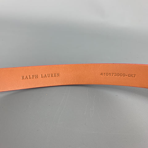 RALPH LAUREN Size M Fuchsia Pink Leather Loop 3 Strap Belt