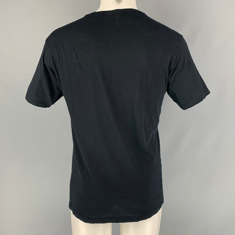 THE KOOPLES Size M Black Graphic Crew-Neck T-shirt