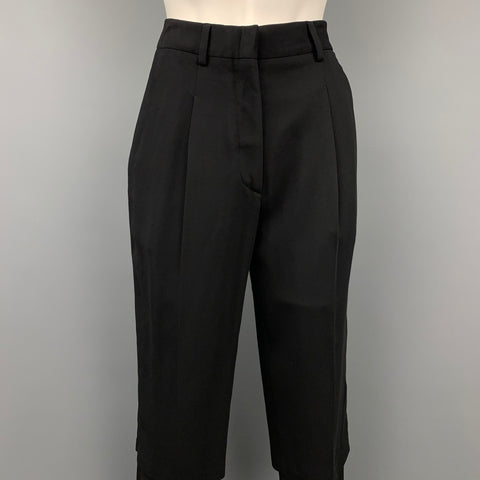 MAISON MARTIN MARGIELA Taille 6 Pantalon habillé en viscose / soie noir