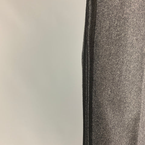THE KOOPLES Size 32 Grey Cotton Wool Tuxedo Dress Pants