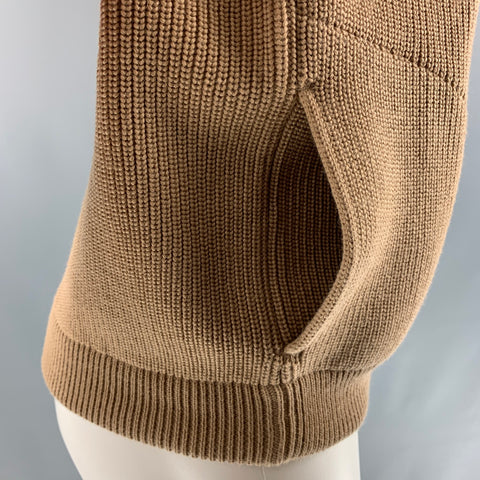 ANDERSEN-ANDERSEN Size M Camel Merino Wool Cardigan
