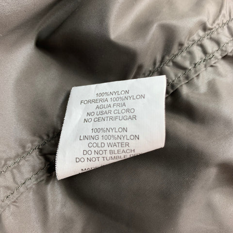 BENSIMON Size L Grey Nylon Hooded Jacket