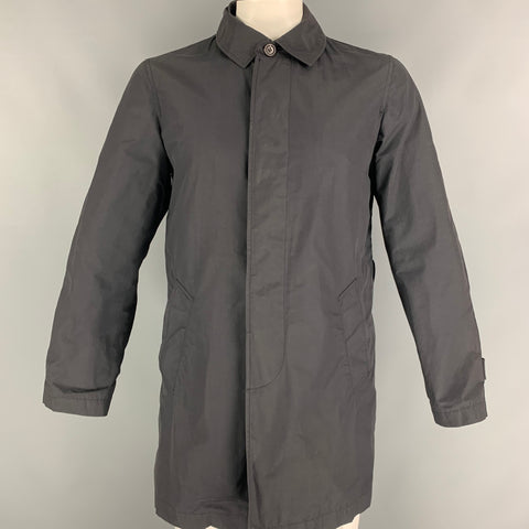 PAUL SMITH Size M Black Cotton / Nylon Trench Jacket
