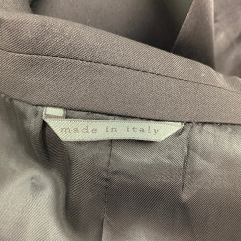 JOHN VARVATOS Size 38 Black Wool Tuxedo Sport Coat