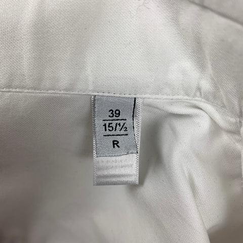 ARMANI COLLEZIONI Size S White Cotton Button Up Long Sleeve Shirt