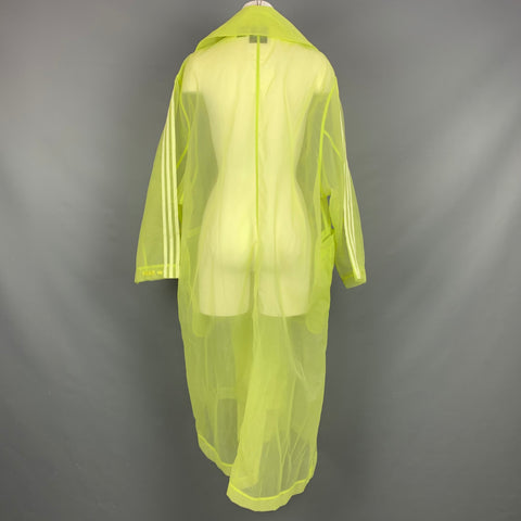 ADIDAS x IVY Park Size S Yellow Sheer Nylon Organza Oversized Coat