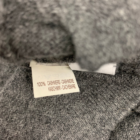 BRUNELLO CUCINELLI Size S Grey Knitted Cashmere Drawstring Cardigan