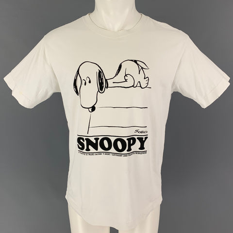 MARC JACOBS x PEANUTS Size S White Cotton Crew-Neck T-shirt
