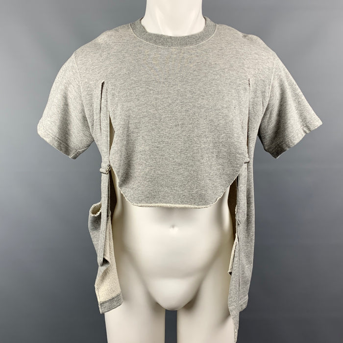COMME des GARCONS HOMME PLUS Sudadera con tirantes de algodón gris talla M