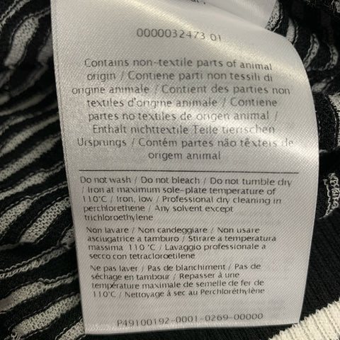 M MISSONI Size 8  Black Grey Knitted Viscose Blend Dress Top