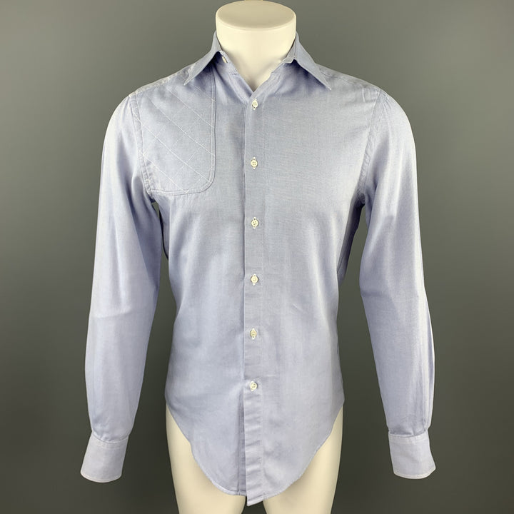 MICHAEL BASTIAN Size S Light Blue Cotton Button Up Long Sleeve Shirt