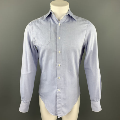 MICHAEL BASTIAN Size S Light Blue Cotton Button Up Long Sleeve Shirt