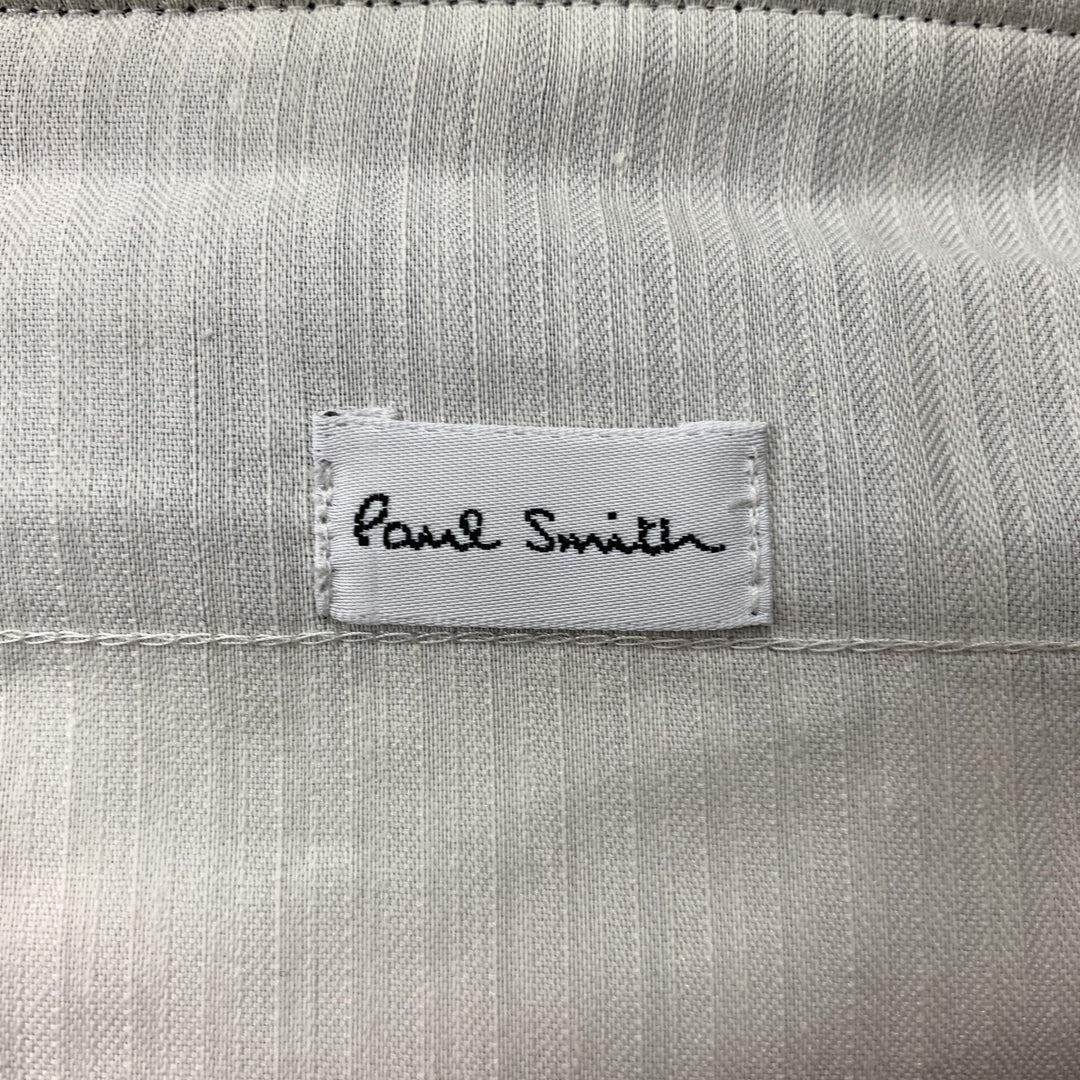 PAUL SMITH Talla 36 Pantalón de vestir de esmoquin de lana negro