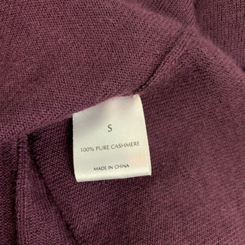TSESAY Pull à col rond en cachemire aubergine taille S