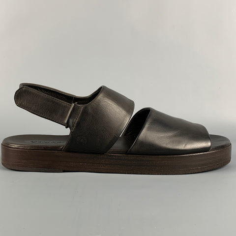 MARSELL Size 8 Brown Leather Sandals