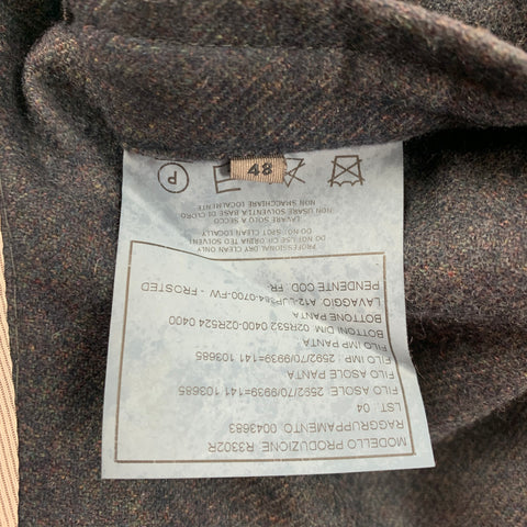 BOGLIOLI Size 38 Gray Heather Notch Lapel Sport Coat