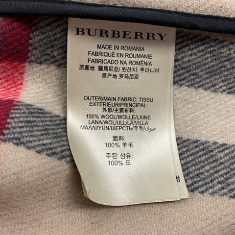 BURBERRY BRIT Size 8 Black Wool Hooded Coat