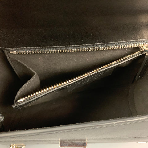GIVENCHY Black & Grey Stingray Calfskin Mini Pandora Crossbody Bag