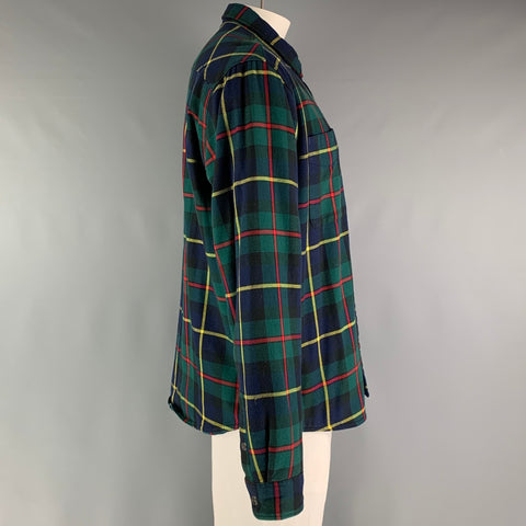 CARTHARTT Size XL Green Red Blackwatch Plaid Cotton Worker Jacket