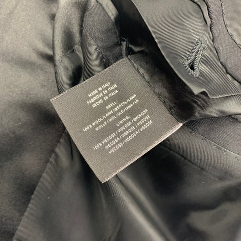 RALPH LAUREN Black Label Size 42 Regular Black Wool Peak Lapel Tuxedo Suit