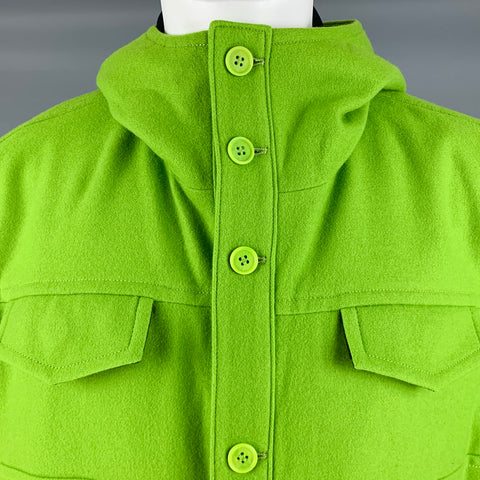 CHRISTIAN DADA Taille 40 Veste à capuche en laine verte
