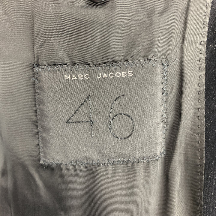 MARC JACOBS Size 36 Black Cotton Velvet Notch Lapel Sport Coat