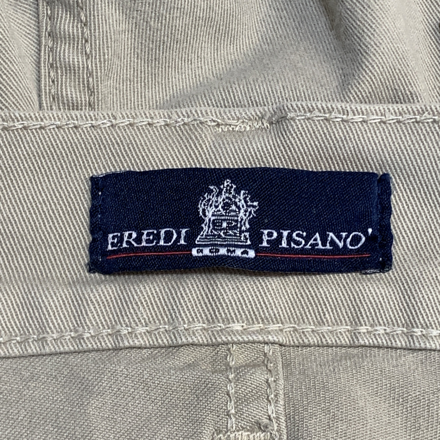 EREDI PISANO Size 34 x 33 Taupe Cotton Casual Pants