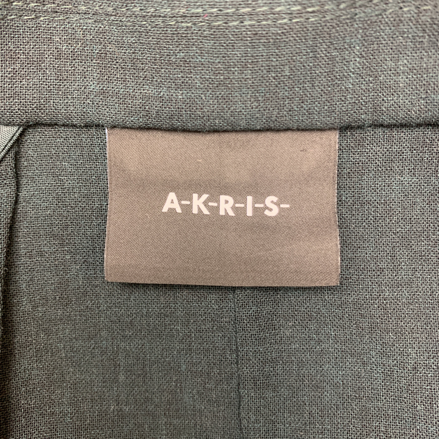 AKRIS Size 12 Forest Green Wool Zip Off Sport Coat Blazer Jacket
