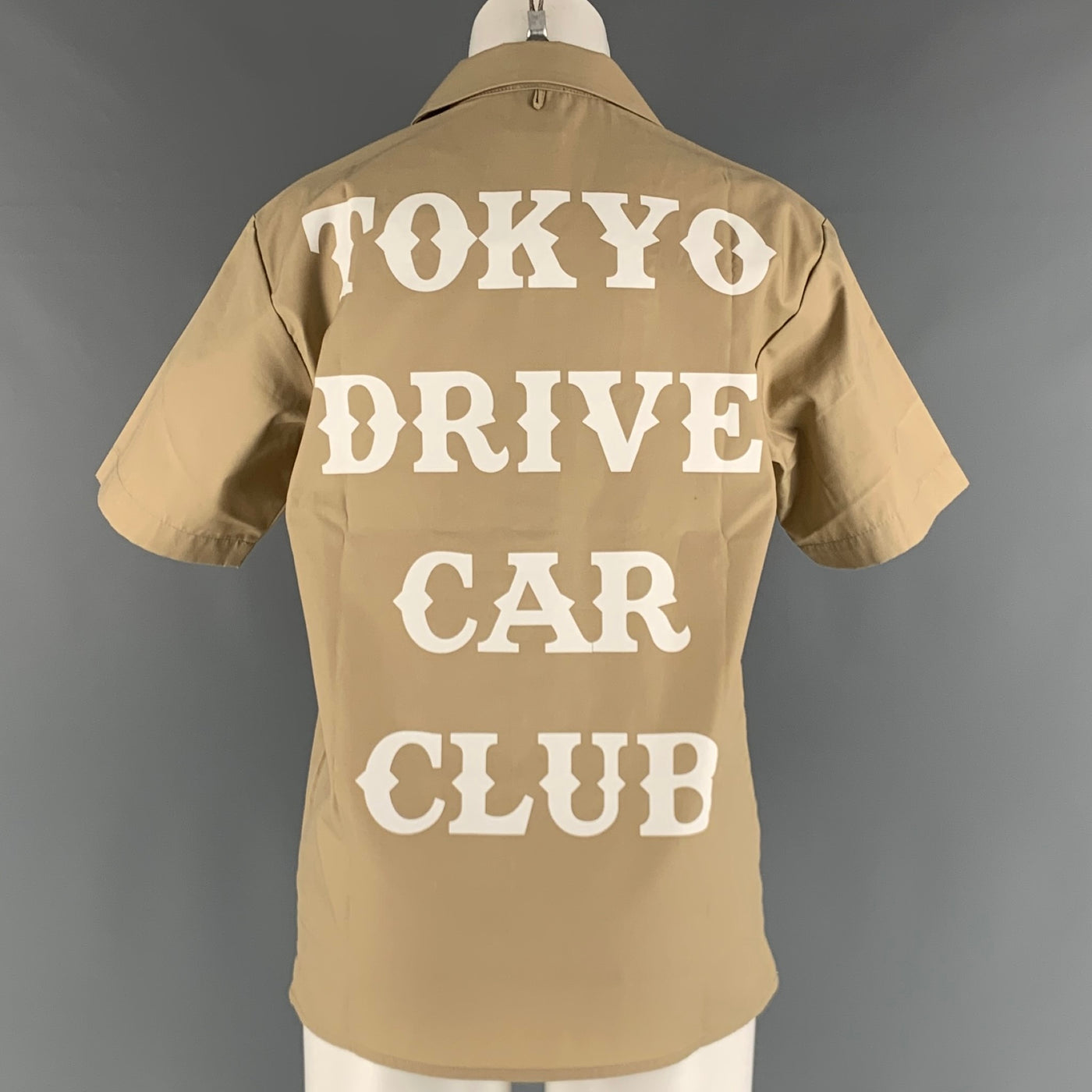 TOKYO DRIVE CAR CLUB Size S Beige Cotton Polyester Logo Casual Top