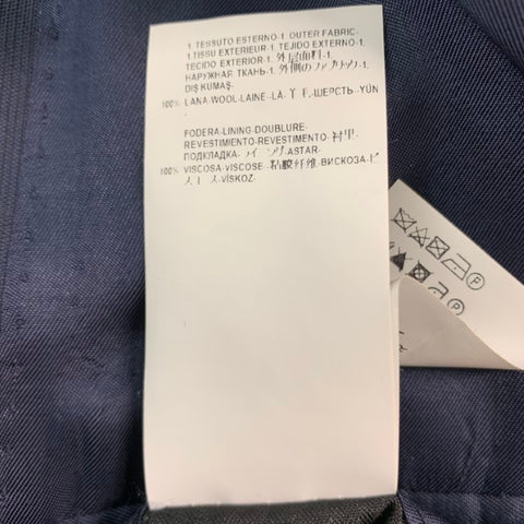 VERSACE COLLECTION Size 44 Navy Wool Single Breasted Sport Coat