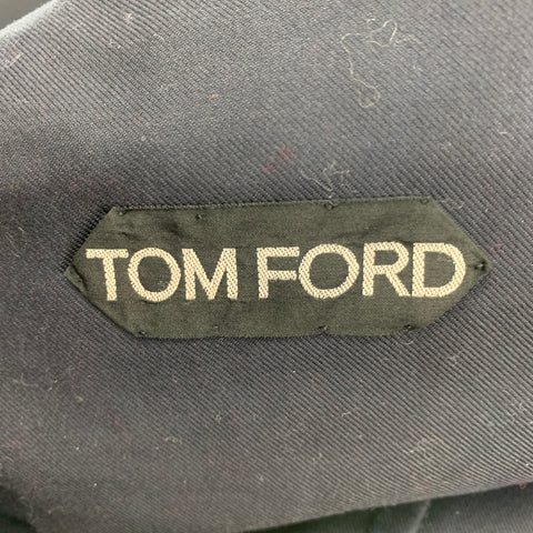 TOM FORD Caban double boutonnage en coton bleu marine taille 46