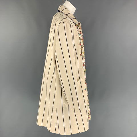 PE'RO Size 4 Multi-Color Stripe Embroidered Reversible Coat