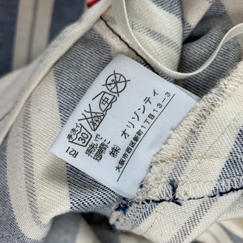 VIVIENNE WESTWOOD RED LABEL Size 2 Blue & White Stripe Asymmetrical Casual Pants