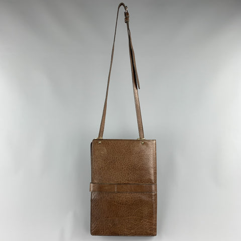 Vintage WILKES BASHFORD Bolso de hombro de cuero marrón