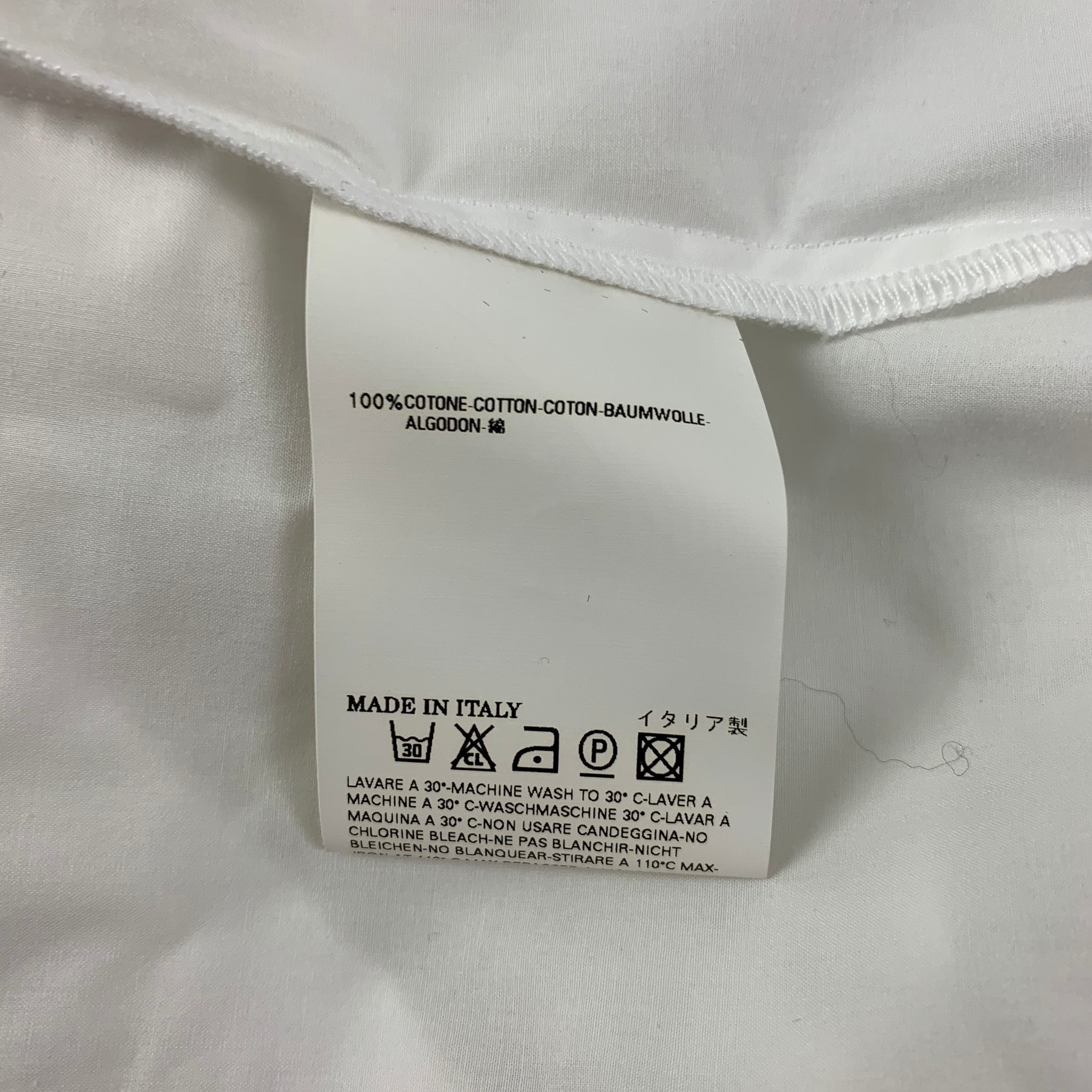 VIVIENNE WESTWOOD MAN Size S White Cotton Asymmetrical
